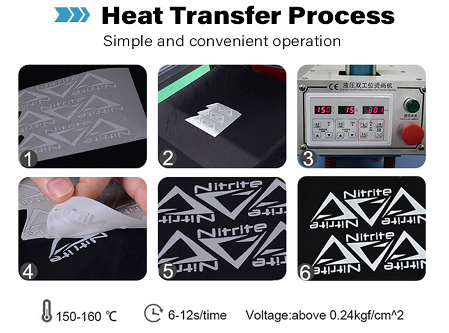 Factory manufacturer custom design screen printing reflective heat transfer sticker label LOGO for iron on t shirt (1)