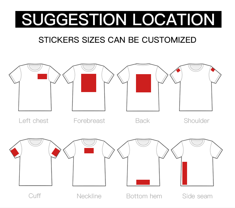 Custom Design Cheap Plastisol Heat Transfer Full Colour Printing Label Logo Iron On Sticker For T Shirt (1)